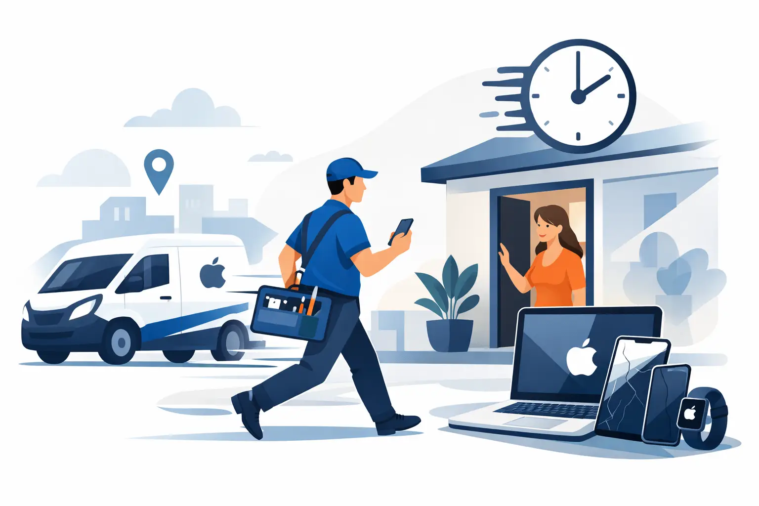 Express Apple repair at your home in 30 minutes