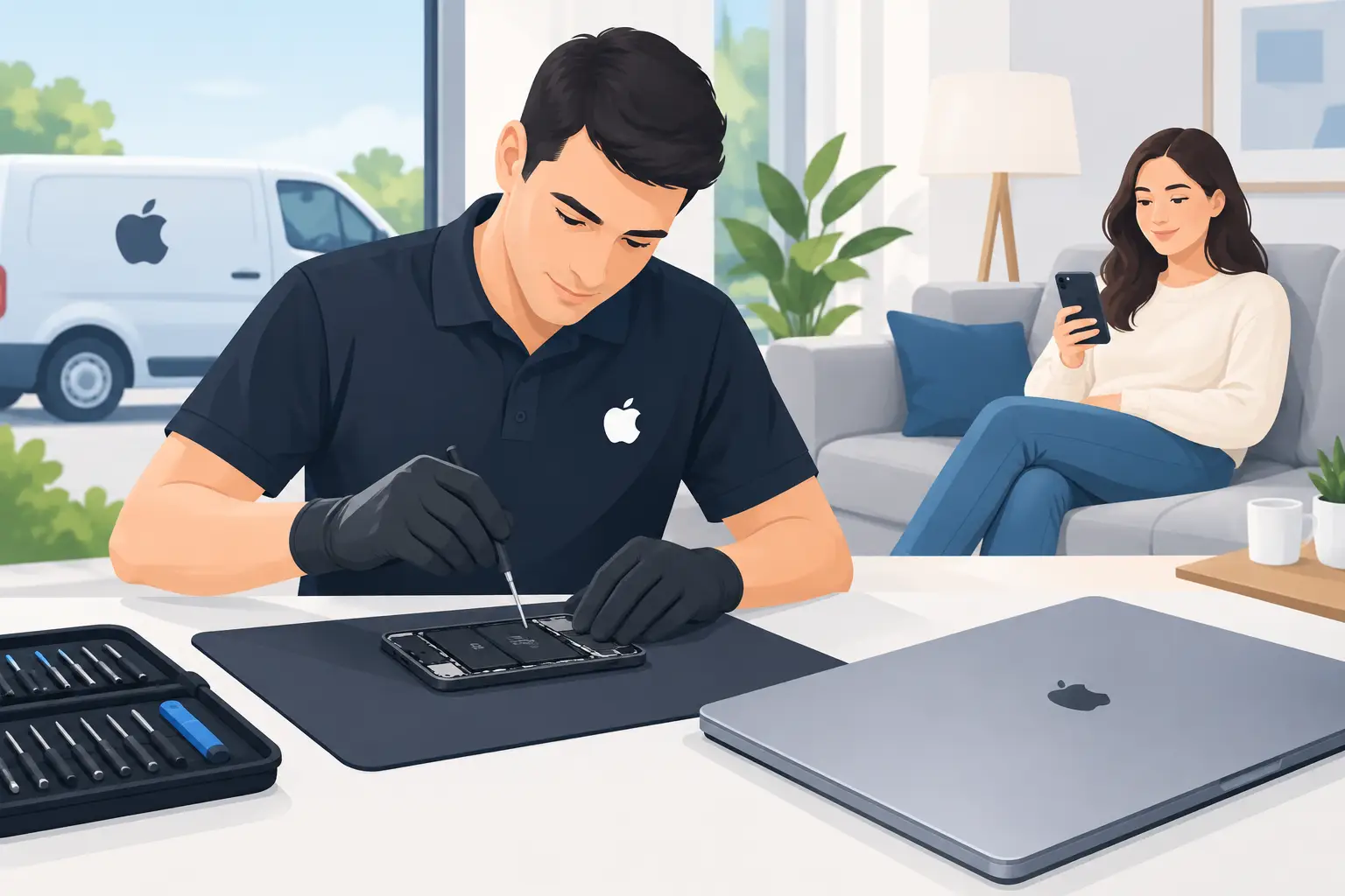 Mobilný servis domov pre Apple bez čakania