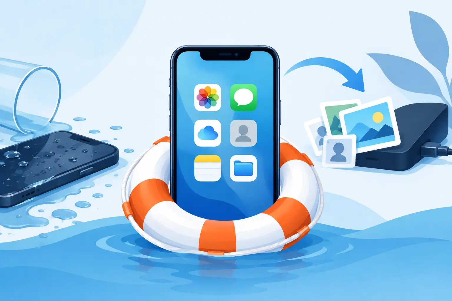 Záchrana dát z iPhonu pri poruche a zatečení